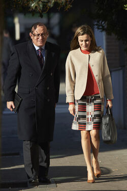 Queen Letizia attends a Meeting with the Board of FEDER
