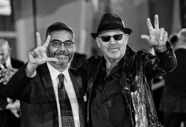 Italian singer Vasco Rossi at the 72nd Venice Film Festival