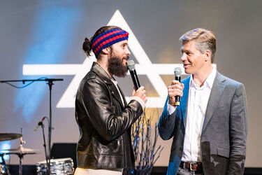 Global stars attend Universal Music Inside event at Mercedes Benz Arena Berlin including Bill Murray Jared Leto Shania Twain and more..