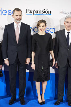 Spanish Royals Attend 30th anniversary of the Expansion Newspaper