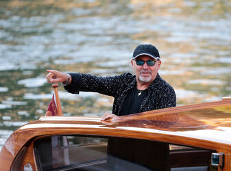 Italian singer Vasco Rossi at the 72nd Venice Film Festival
