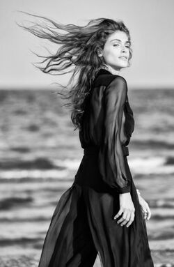 Model and actress Elisa Sednaoui at the 72th Venice Film Festival