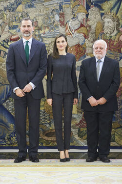 Spanish Royals Attend Audiences at Zarzuela Palace Madrid Spain