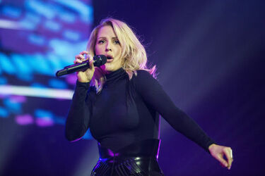Singer Ellie Goulding performs on stage at the SEE Hydro