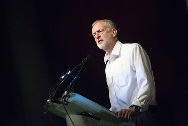 Jeremy Corbyn campaigning in Scotland at the Old Fruitmarket in Glasgow