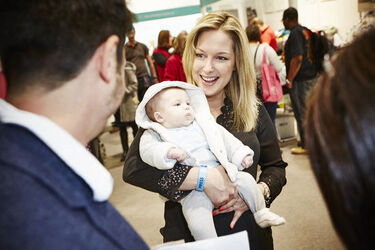 Celebrities attend The Baby Show at the London ExCel Centre