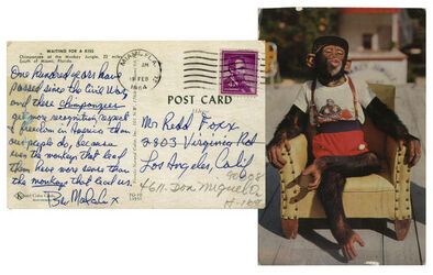 Malcolm X Handwritten Postcard Featuring Chimpanzee Expressing Racial Tensions to be Auctioned