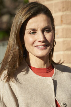 Queen Letizia attends a Meeting with the Board of FEDER