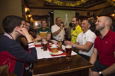 Cricket Legend Darren Gough Joined Die Hard Cricket Fans For Early Morning Ashes Screening