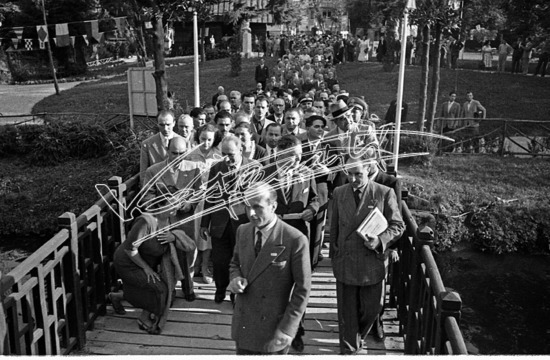 Fiera Campionaria di Vicenza 1948 : Inaugurazione. Pellicola - negativo bianco e nero f.to mm 24X36