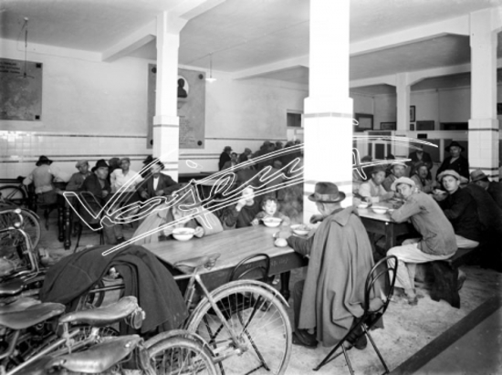 Cucine Economiche di San Faustino. lastra di vetro - negativo bianco e nero fto mm 180x240