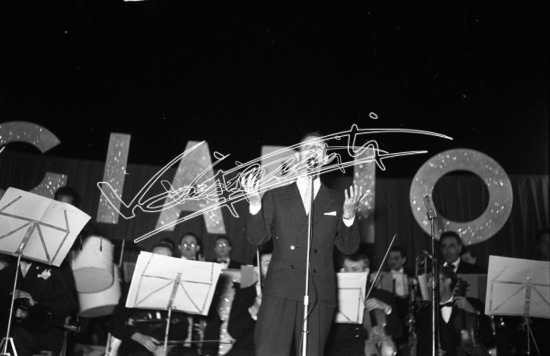 Fiera Campionaria di Vicenza 1950 : Spettacolo Musicale. Pellicola - negativo bianco e nero f.to mm 60x90