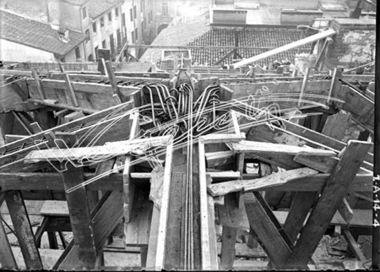 Regie Poste e Telegrafi. lastra di vetro - negativo bianco e nero fto mm 130x180