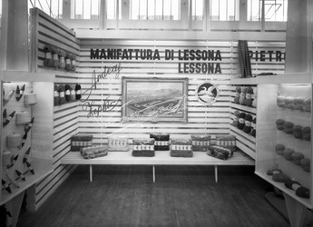 Fiera Campionaria di Vicenza 1950 Stand Manifattura di Lessona Fiera Campionaria di Vicenza 1950 Stand Manifattura di Lessona
