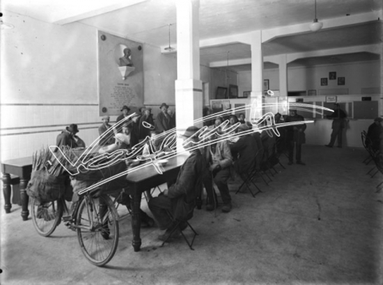 Cucine Economiche di San Faustino. lastra di vetro - negativo bianco e nero fto mm 180x240