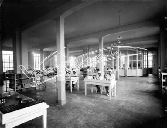 Farmaceutica Zambon. lastra di vetro - negativo bianco e nero fto mm 210x270