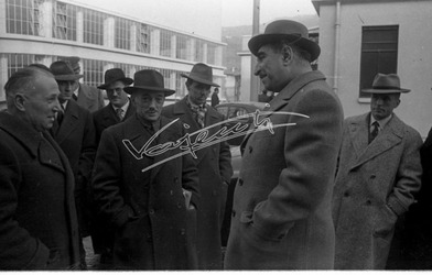 Fiera Campionaria di Vicenza 1948 On. Antonio Cavalli Visita alle industrie Vicentine