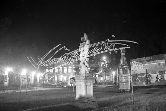 Fiera Campionaria di Vicenza 1946 : Giardino Salvi. pellicola - negativo bianco e nero fto mm 60X90