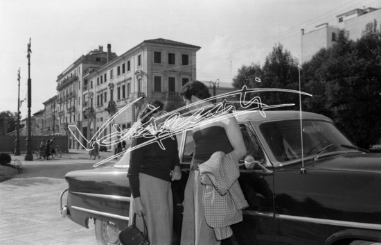 Alida Valli e Farley Granger: Prottagonisti del film "Senso". Pellicola - negativo bianco e nero f.to mm 60x90
