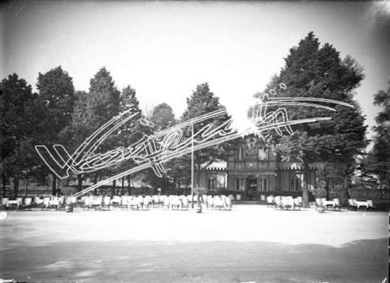 Châlet Piccioli. lastra di vetro - negativo bianco e nero fto mm 130x180