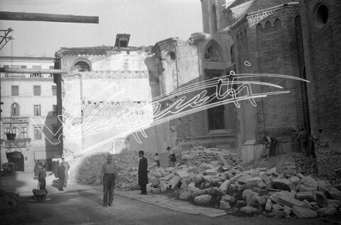 Cattedrale di Vicenza : Restauro 1945-1950. pellicola - negativo bianco e nero fto mm 60x90