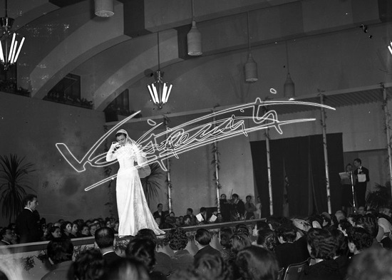 Fiera Campionaria di Vicenza 1952: Moda. lastra di vetro - negativo bianco e nero fto mm 90x120