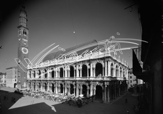 Basilica Palladiana. pellicola - negativo bianco e nero fto mm 130x180