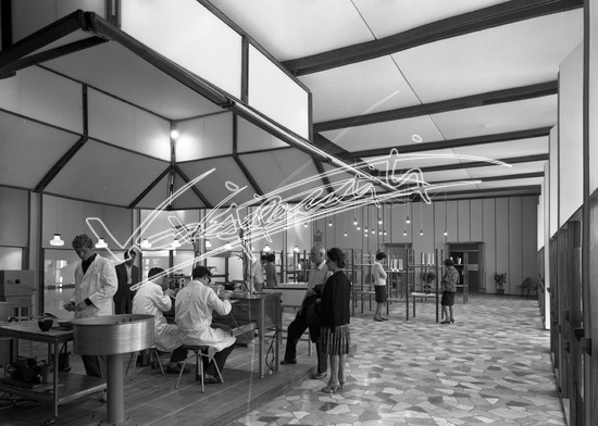 Fiera Campionaria di Vicenza 1965: Padiglione dell`Oreficeria. Pellicola - negativo bianco e nero fto mm 130X180