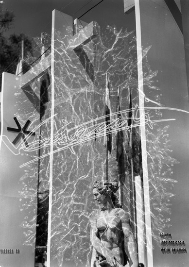 Fiera Campionaria di Vicenza 1959: Giardino Salvi. Pellicola - negativo bianco e nero f.to mm 90X120