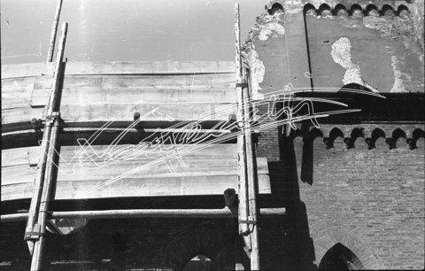 Cattedrale di Vicenza : Restauro 1945-1950. pellicola - negativo bianco e nero fto mm 24X36