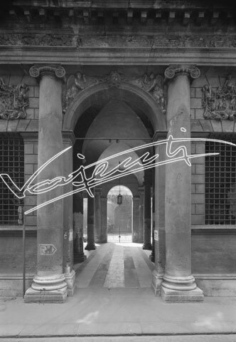 Palazzo Barbarano Porto. lastra di vetro - negativo bianco e nero fto mm 130x180