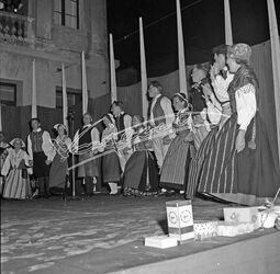 Fiera Campionaria di Vicenza 1953 Spettacolo Ballo Folcloristico Svedese Fiera Campionaria di Vicenza 1953 Spettacolo Ballo Folcloristico Svedese
