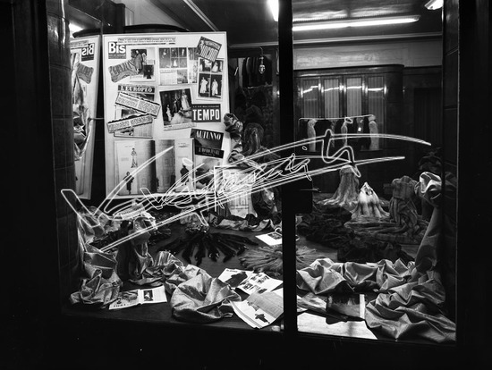 Fiera Campionaria di Vicenza 1949: Alta Moda. lastra di vetro - negativo bianco e nero fto mm 180x240