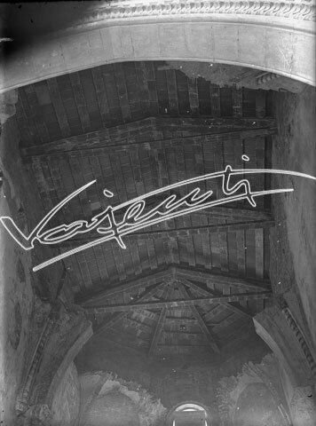 Cattedrale di Vicenza : Restauro 1945-1950. lastra di vetro - negativo bianco e nero fto mm 130x180