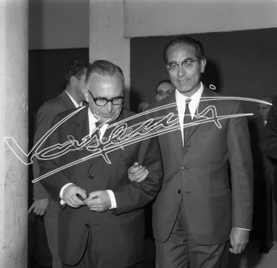 Fiera Campionaria di Vicenza 1965 : Inaugurazione. Pellicola - negativo bianco e nero fto mm 60x60