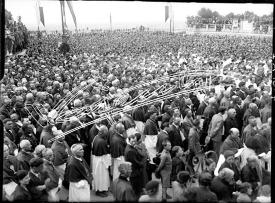 Corpus Domini : processione. lastra di vetro - negativo bianco e nero fto mm 90x120