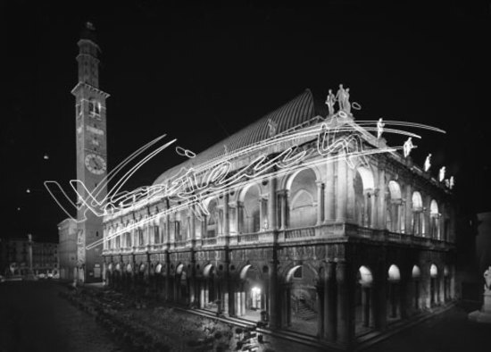 Basilica Palladiana. pellicola - negativo bianco e nero fto mm 130x180