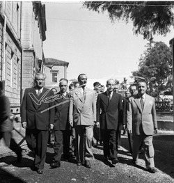 Fiera Campionaria di Vicenza 1946 Visita del Senatore Pietro Campilli
