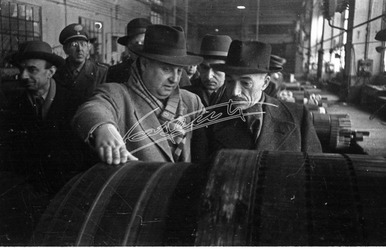 Fiera Campionaria di Vicenza 1948 On. Antonio Cavalli Visita alle industrie Vicentine