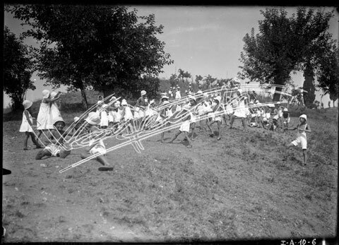 Casa del Sole. lastra di vetro - negativo bianco e nero fto mm 130x180