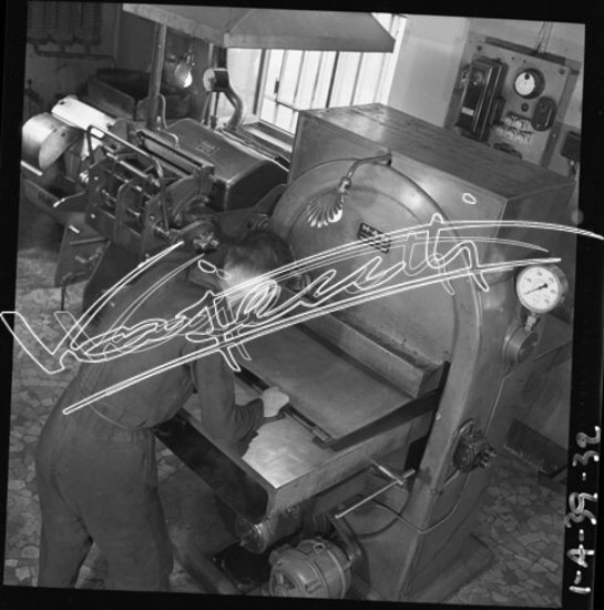 Il Giornale di Vicenza : Tipografia. pellicola - negativo bianco e nero fto mm 60x60