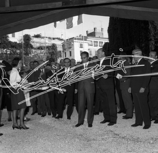 Fiera Campionaria di Vicenza 1965 : Inaugurazione. Pellicola - negativo bianco e nero fto mm 60x60