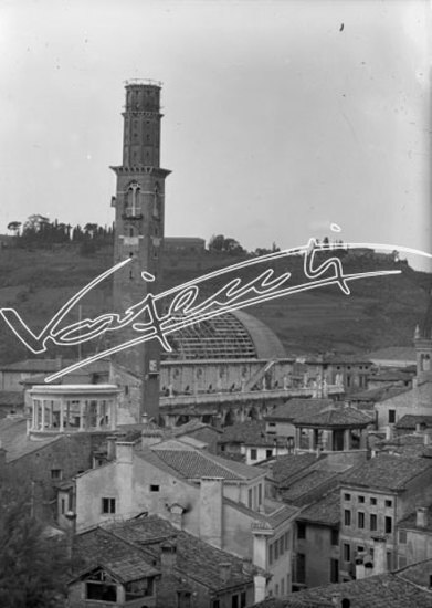 Basilica Palladiana : restauro 1947-1951. lastra di vetro - negativo bianco e nero fto mm 130x180