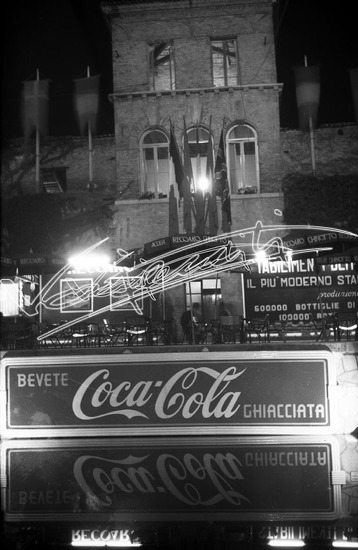 Fiera Campionaria di Vicenza 1950 : Torrione e Mura Scaligere. Pellicola - negativo bianco e nero fto mm 60X90