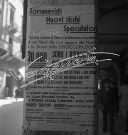 Fiera Campionaria di Vicenza 1946 Manifesto di protesta