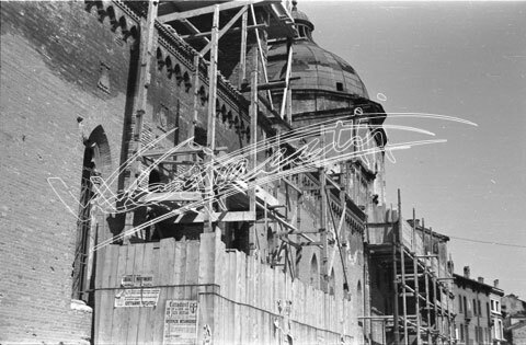Cattedrale di Vicenza : Restauro 1945-1950. pellicola - negativo bianco e nero fto mm 24X36