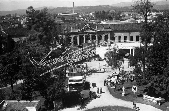 Fiera Campionaria di Vicenza 1950 : Giardino Salvi. pellicola - negativo bianco e nero fto mm 60X90