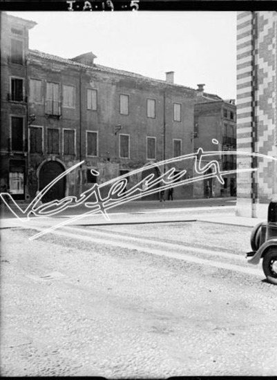 Contrada di Santa Croce. lastra di vetro - negativo bianco e nero fto mm 90x120