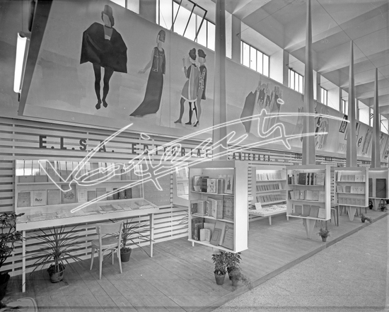 Fiera Campionaria di Vicenza 1950 : Padiglione della lana. Lastra - negativo bianco e nero f.to mm 240x300