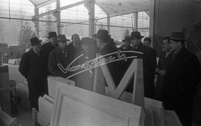 Fiera Campionaria di Vicenza 1948 On. Antonio Cavalli Visita alle industrie Vicentine
